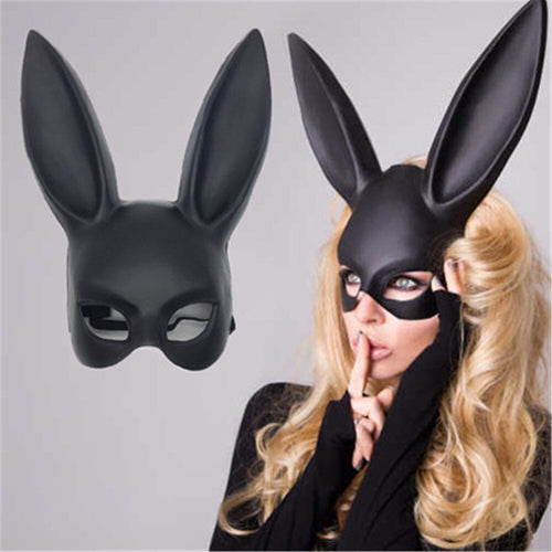 Sexy Sex Shop Product Women Halloween Sexy Rabbit Bunny Mask Anime Full Face Cosplay Masks For Face Female Fetish BDSM Bondage