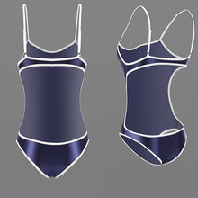 Load image into Gallery viewer, Sexy Skinny Shiny Japanese School Girl Swimwear One Piece Sukumizu Sling Swimsuit Fancy Cosplay Costume