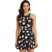 Load image into Gallery viewer, Sexy Skirt One Piece Swimsuit Women Print Swimwear Push Up Monokini Pad Bathing Suits Mesh Trikini Brazilian Style Mujer 2XL