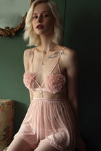 Load image into Gallery viewer, Sexy Sleepwear Female Summer Thin Suspender Strap Night Dress Short Back Sexy Home Clothes with Panty Nighty Sleepshirts