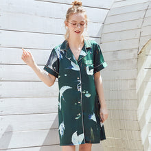 Load image into Gallery viewer, Sexy Sleepwear  Night Dress Sexy Lingerie Silk  Smooth  Comfortable Women Nightwear Girl  Summer Autumn