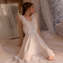 Load image into Gallery viewer, Sexy Sleepwear Women Night Dress Teen Girl Nightwear Lounge Homewear Deep V Nightgown Camisolas Lingerie Backless Home Suit 2023