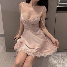 Load image into Gallery viewer, Sexy Sleepwear Women Nightwear Pure Desire Pajamas Backless Suspender Nightdress Emotional Underwear Nightgown