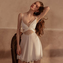 Load image into Gallery viewer, Sexy Sleepwear Women Sling Nightdress Lace Pure Desire Temptation Cross Bandage Pajamas Emotional Underwear Dropshipping
