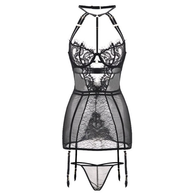 Sexy Slim Waist Underbust Corset Elasticity Women Underwear Transparent Lace Mesh Corset Top Lingerie Bustier Push Up Corselet