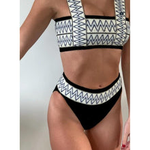 Load image into Gallery viewer, Sexy Striped Swimsuit Two-Piece Suit High Waist Women Bandeau Swimsuit Push Up Bathing Suit Summer Beachwear Swimming Bikini Set