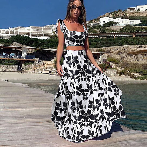 Sexy Two Piece Set Women 2021 Women's New Summer Casual Tube Top And Navel Two-Piece Party Dress ensemble femme 2 pièces ete