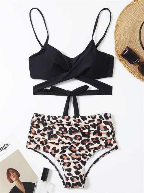 Sexy Two Pieces Pearl Swimwear Women Bandage Bikini Swimsuit 2022 High Cut Swimwear Women Push Up Swim Bathing Suit Biquini