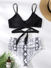 Load image into Gallery viewer, Sexy Two Pieces Pearl Swimwear Women Bandage Bikini Swimsuit 2022 High Cut Swimwear Women Push Up Swim Bathing Suit Biquini