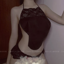 Load image into Gallery viewer, Sexy Underwear Lace Pajamas Temptation Chinese Chest Pocket Anime Cosplay Kawaii Tube Top Pant Set Adorable Lingerie for Women