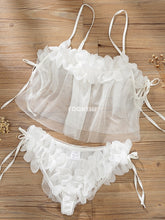 Load image into Gallery viewer, Sexy Underwear Transparent Princess Home Backless 2 Piece Set Pajamas for Women Sleepwear Sexy Lingerie Pijama Mujer