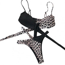 Load image into Gallery viewer, Sexy Women High Waist Bikini Swimsuit Swimwear Female Bandeau Thong Brazilian Biquini Bikini Set Bathing Suit Bathers купальник