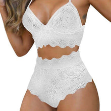 Load image into Gallery viewer, Sexy Women Lingerie Set Lace Breathable Erotic Underwear Suit Female Lingerie Lace Bra Briefs Set Hollow Out G-String Bra Set
