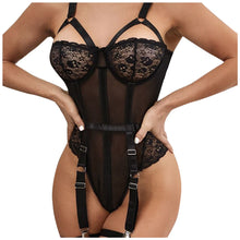 Load image into Gallery viewer, Sexy Women Lingerie Solid Lace See-through Backless Erotic Underwear Bodysuit Sleepwear Hot Exotic Intimate Экзотические Костюмы