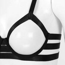 Load image into Gallery viewer, Sexy Women Open Nipple Bras Hollow Out Bare Breast Lingerie Exotic Strappy Nightclub Open Cups Bra Push Up Underwire Bra Tops