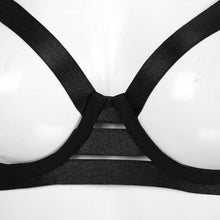 Load image into Gallery viewer, Sexy Women Open Nipple Bras Hollow Out Bare Breast Lingerie Exotic Strappy Nightclub Open Cups Bra Push Up Underwire Bra Tops