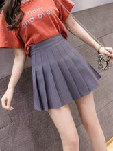 Load image into Gallery viewer, Sexy Women Pleated Skirt Summer High Waist Chic A Line Ladies Pink Mini Skirt Korean Zipper Preppy Style Girls Dance Skirt