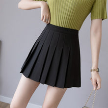 Load image into Gallery viewer, Sexy Women Pleated Skirt Summer High Waist Chic A Line Ladies Pink Mini Skirt Korean Zipper Preppy Style Girls Dance Skirt