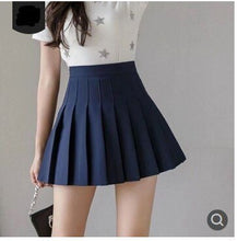 Load image into Gallery viewer, Sexy Women Pleated Skirt Summer High Waist Chic A Line Ladies Pink Mini Skirt Korean Zipper Preppy Style Girls Dance Skirt