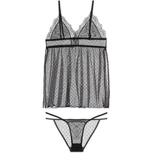 Load image into Gallery viewer, Sexy Women&#39;s Sleeping Dress Nightgown Nightshirt Night Dress Sleepwear Nightwear Lace Black Young Girl Night Dress Home Lingerie