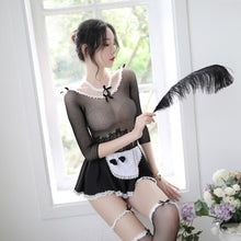 Load image into Gallery viewer, Sexy skirt Erotic sex uniform lingerie erotic costumes mesh uniform transparent dress sexy lingerie sexy skirt for sex stockings