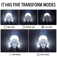 Load image into Gallery viewer, Portable Emergency Lights Rechargeable LED Lantern Mobile Tent Lampwith Hook for Camping Fishing Patio Porch Garden Lighting