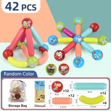 Load image into Gallery viewer, Magic Magnetic Building Blocks Toy Magnetic Construction Set Magnet Ball Sticks Rod Games Montessori Educational Toys For Kids