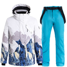 Load image into Gallery viewer, 2022 New Women&#39;s Ski Jackets And Pants Set Windproof Waterproof Snowsuit Winter Warm Snowboarding Ski Suits