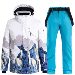 2022 New Women's Ski Jackets And Pants Set Windproof Waterproof Snowsuit Winter Warm Snowboarding Ski Suits