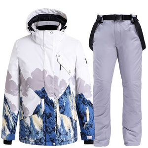 2022 New Women's Ski Jackets And Pants Set Windproof Waterproof Snowsuit Winter Warm Snowboarding Ski Suits