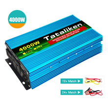 Load image into Gallery viewer, 1500W/2000W/2600W DC 12V to AC 220V Portable Car Power Inverter Charger Converter Adapter Universal EU Socket Auto accessories