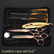 Load image into Gallery viewer, Sharp Blade 5.5 6.0 Inch Hairdressing Scissors Professional Hair Scissors Set Hair Cutting Shears Barber Scissor Cut Razor Makas