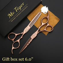 Load image into Gallery viewer, Sharp Blade 5.5 6.0 Inch Hairdressing Scissors Professional Hair Scissors Set Hair Cutting Shears Barber Scissor Cut Razor Makas