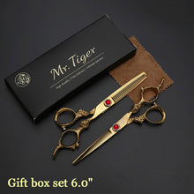 Load image into Gallery viewer, Sharp Blade 5.5 6.0 Inch Hairdressing Scissors Professional Hair Scissors Set Hair Cutting Shears Barber Scissor Cut Razor Makas