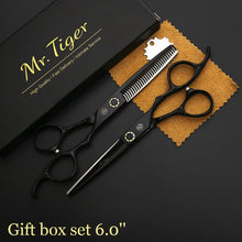 Load image into Gallery viewer, Sharp Blade 5.5 6.0 Inch Hairdressing Scissors Professional Hair Scissors Set Hair Cutting Shears Barber Scissor Cut Razor Makas