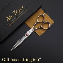 Load image into Gallery viewer, Sharp Blade 5.5 6.0 Inch Hairdressing Scissors Professional Hair Scissors Set Hair Cutting Shears Barber Scissor Cut Razor Makas