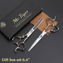 Load image into Gallery viewer, Sharp Blade 5.5 6.0 Inch Hairdressing Scissors Professional Hair Scissors Set Hair Cutting Shears Barber Scissor Cut Razor Makas