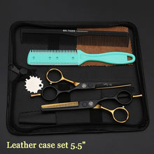 Load image into Gallery viewer, Sharp Blade 5.5 6.0 Inch Hairdressing Scissors Professional Hair Scissors Set Hair Cutting Shears Barber Scissor Cut Razor Makas