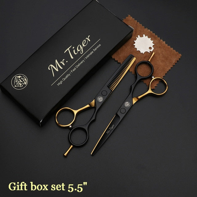 Sharp Blade 5.5 6.0 Inch Hairdressing Scissors Professional Hair Scissors Set Hair Cutting Shears Barber Scissor Cut Razor Makas