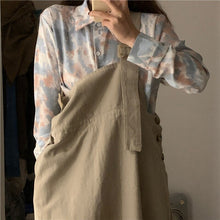 Load image into Gallery viewer, Shirts Women Tie-dye Leisure Floral Retro Long Sleeve All-match Elegant Sweet Females Blouses Korean Style Streetwear Ins Trendy