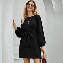 Load image into Gallery viewer, Short Party  for New Year 2022 Dress With Collar Women&#39;s Clothing  Autumn Winter 2021 Plus Size Dresses Miniskirt