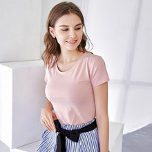 Load image into Gallery viewer, Short Sleeve Elegant V Neck Female Summer Top Lace T Shirt Shirts Feminina For Women Tops Friends Tees tshirt Korean Clothes