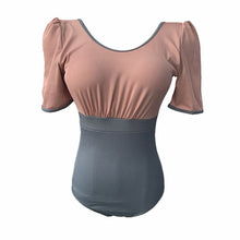 Load image into Gallery viewer, Short Sleeve One Piece Swimsuit Women Solid Swimwear Open Back Monokini Bandage Swim Suit Backless Bathing Suit Pads Korea Style