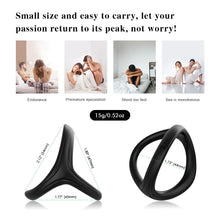 Load image into Gallery viewer, Silicone Durable Penis Ring Adult Men Ejaculation Delay Cock Rubber Rings Penis Enlargement Sex Toys For Male Sex Rings