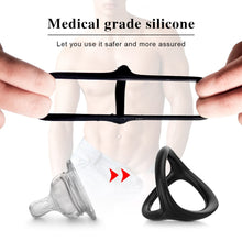 Load image into Gallery viewer, Silicone Durable Penis Ring Adult Men Ejaculation Delay Cock Rubber Rings Penis Enlargement Sex Toys For Male Sex Rings