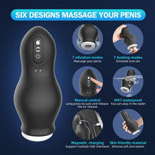 Load image into Gallery viewer, Silicone Male Masturbator Glans Vibrator for Men Penis Trainer Massage Stimulator Delay Ejaculation Adult Sex toy for Men Gays