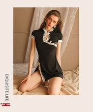 Load image into Gallery viewer, Silky Sexy Cheongsam Women&#39;s Summer Lace Strap Nightdress Backless Temptation Sleepwear Nightgowns Lady Beauty Back Night Dress