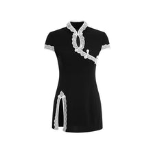 Load image into Gallery viewer, Silky Sexy Cheongsam Women&#39;s Summer Lace Strap Nightdress Backless Temptation Sleepwear Nightgowns Lady Beauty Back Night Dress