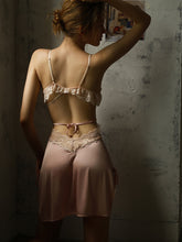 Load image into Gallery viewer, Silky Women Nightwear Lace-up Backless Beauty Back Strap Nightdress Sexy Sleepwear Temptation Satin Leisure Tops Sleepshirts