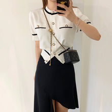 Load image into Gallery viewer, Simple O Neck Summer 2022 Short Sleeve Shirts Women Korean Chic Office Ladies Elegant All Match Blouse Loose Soft Hipster Blusas